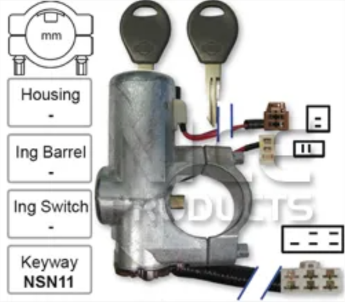 Ignition Lock & Switch for Nissan 300ZX Z32 Auto (04/01 – 01/03)