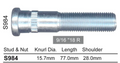 Ford Wheel Stud F350 2WD R/H side