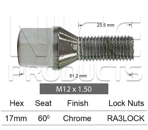 4x Nissan Wheel Stud Qashqai J11