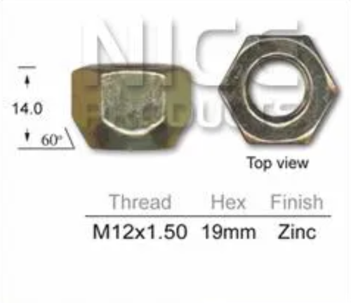 4x Honda Wheel Nut FG All