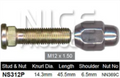 Hyundai Wheel Stud & Nut Set Santa Fe SM Alloy Wheels & More