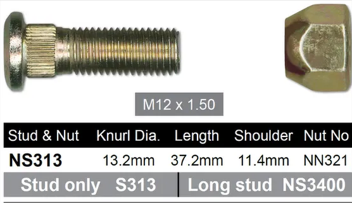 Chrysler Wheel Stud & Nut Set Prowler
