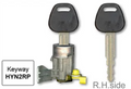 Right Door Lock for Hyundai Lantra J Series Manual (11/89 – 08/95)