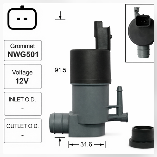 Front Windscreen Washer Pump for Infiniti Q50 (02/14 – 2020)