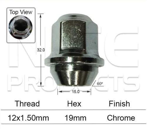 4x Peugeot Wheel Nut 4008