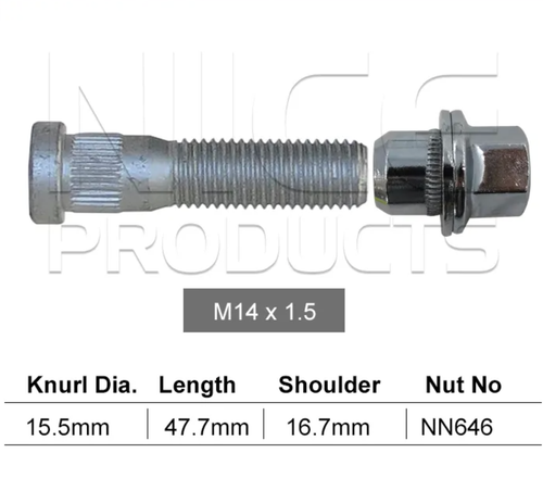 Range Rover Wheel Stud & Nut Set Velar L560