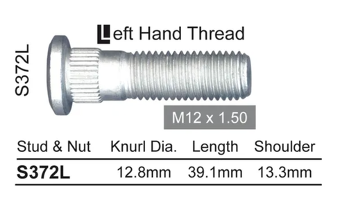 Mazda Wheel Stud B2000-B2200 Left / B1800-B2200 Left / B1400-E1400 Left