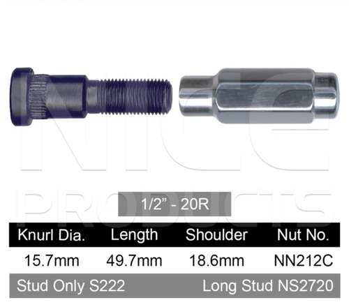 Ford Wheel Stud & Nut Set EA S-Pack / EB S-Pack / ED S-Pack