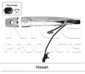 Rear Left Outer Door Handle Keyless Entry for Nissan Pulsar B17 (11/12 - 05/18)