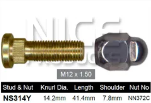 4x Mitsubishi Wheel Nut Pajero NG-NJ Steel Wheels & More