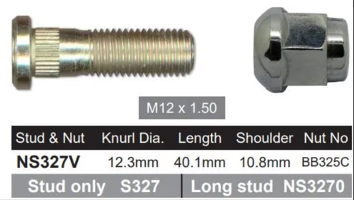 Honda Wheel Stud & Nut Set ES Steel Wheels / Concerto Alloy Wheels & More