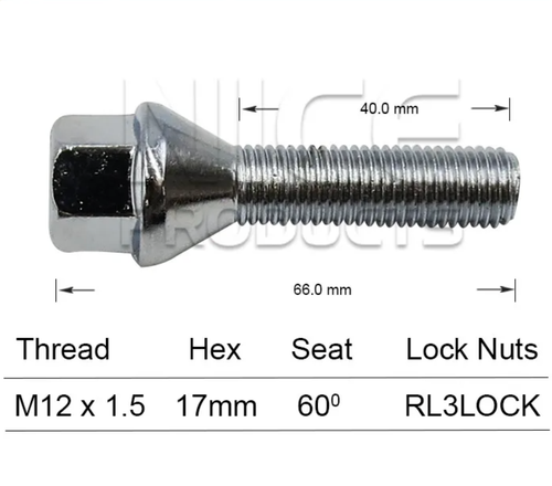Alfa Romeo Wheel Stud & Nut Set Alfa Giulietta
