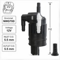 Front Windscreen Washer Pump for Renault Scenic (04/97 – 09/99)