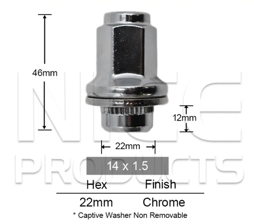 4x Lexus Wheel Nut LX470 / LX570 / LS600hL UVF46R / LS460 USF40R & More