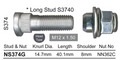 Mazda Wheel Stud & Nut Set Protege Alloy Wheels