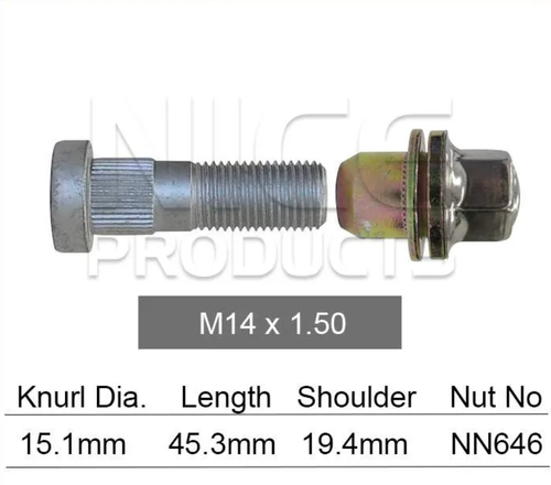 Range Rover Wheel Stud & Nut Set Discovery Series 3 / Discovery Series 4