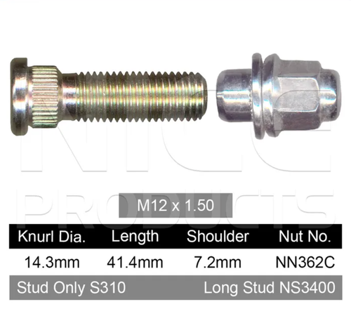 4x Mitsubishi Wheel Nut CA-CB-CC-CE Alloys Wheels / Evolution II - III CE & More