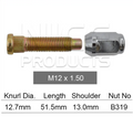 GMH Black Wheel Stud & Nut Set Colorado RG Alloy Wheels / RG Alloy Wheels