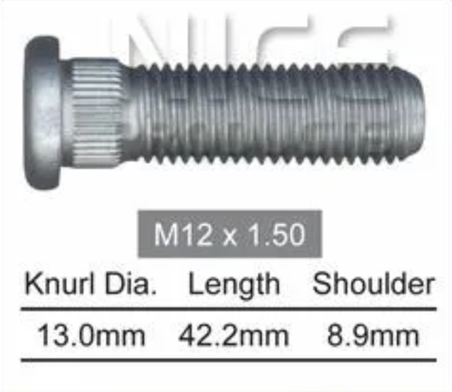 Genesis Wheel Stud Getz TB Steel Wheel / Getz TB Allow Wheel & More