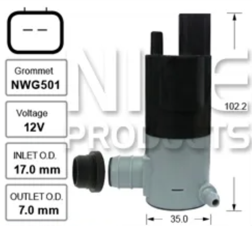 Rear Windscreen Washer Pump for Jeep Grand Cherokee WJ (07/99 – 05/05)
