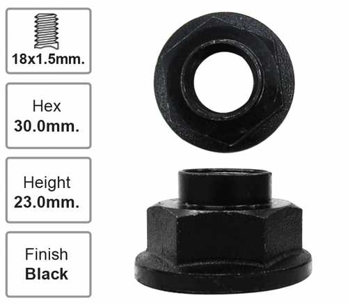 Rear Right Hub Nut Pair for Suzuki Swift III (02/05 - 2017)