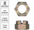 Front Right Hub Nut Pair for Hyundai i20 (2009 - 2012)