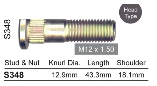 Mazda Wheel Stud RX-7 / E Series All SWB