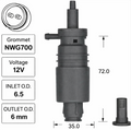 Front Windscreen Washer Pump for Audi A6 Wagon (02/95 – 10/97)