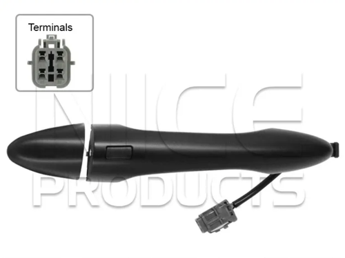 Front Right Outer Door Handle Black for Kia Sportage SL (01/10 - 01/16)