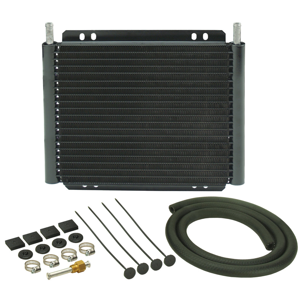 Derale Transmission 19 Row Plate & Fin 11"x9-1/4"x7/8" Cooler Kit