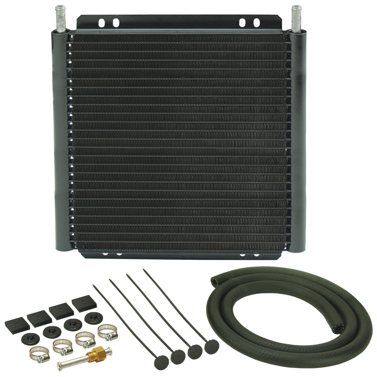 Derale Transmission 24 Row Plate & Fin 11"x12"x7/8" Cooler Kit
