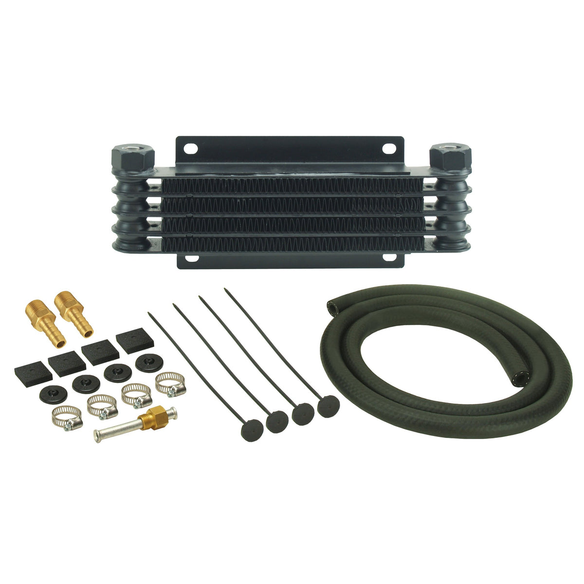 Derale Transmission 5 Row Plate & Fin 10-1/8"x3"x1-1/4" Cooler Kit