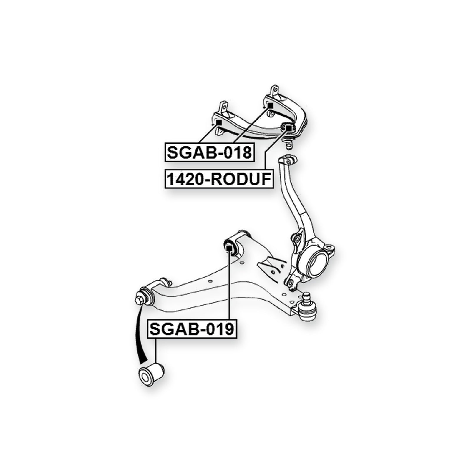 SsangYong Chairman W Front Upper Ball Joint Arm