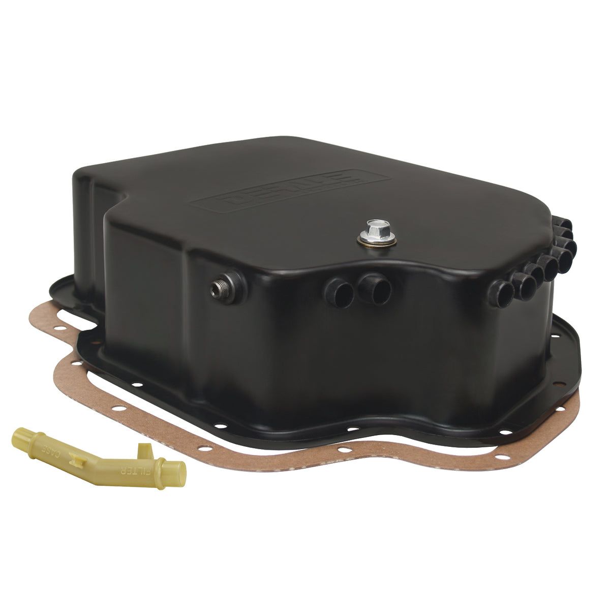 Derale Transmission Cooling Pan GM Turbo Hydro TH400 4.5" Deep + Tubes