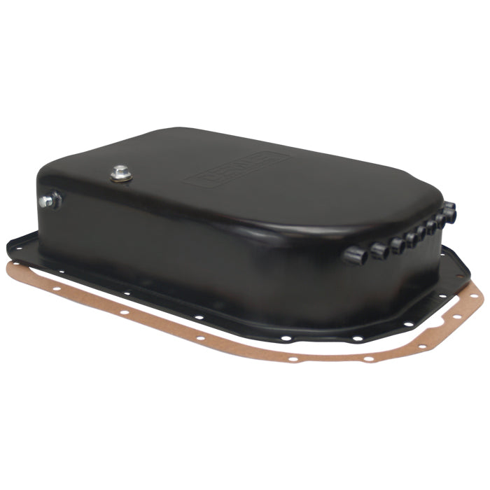 Derale Transmission Cooling Pan GM 700R4 4L80E 4-1/4" Deep + Tubes