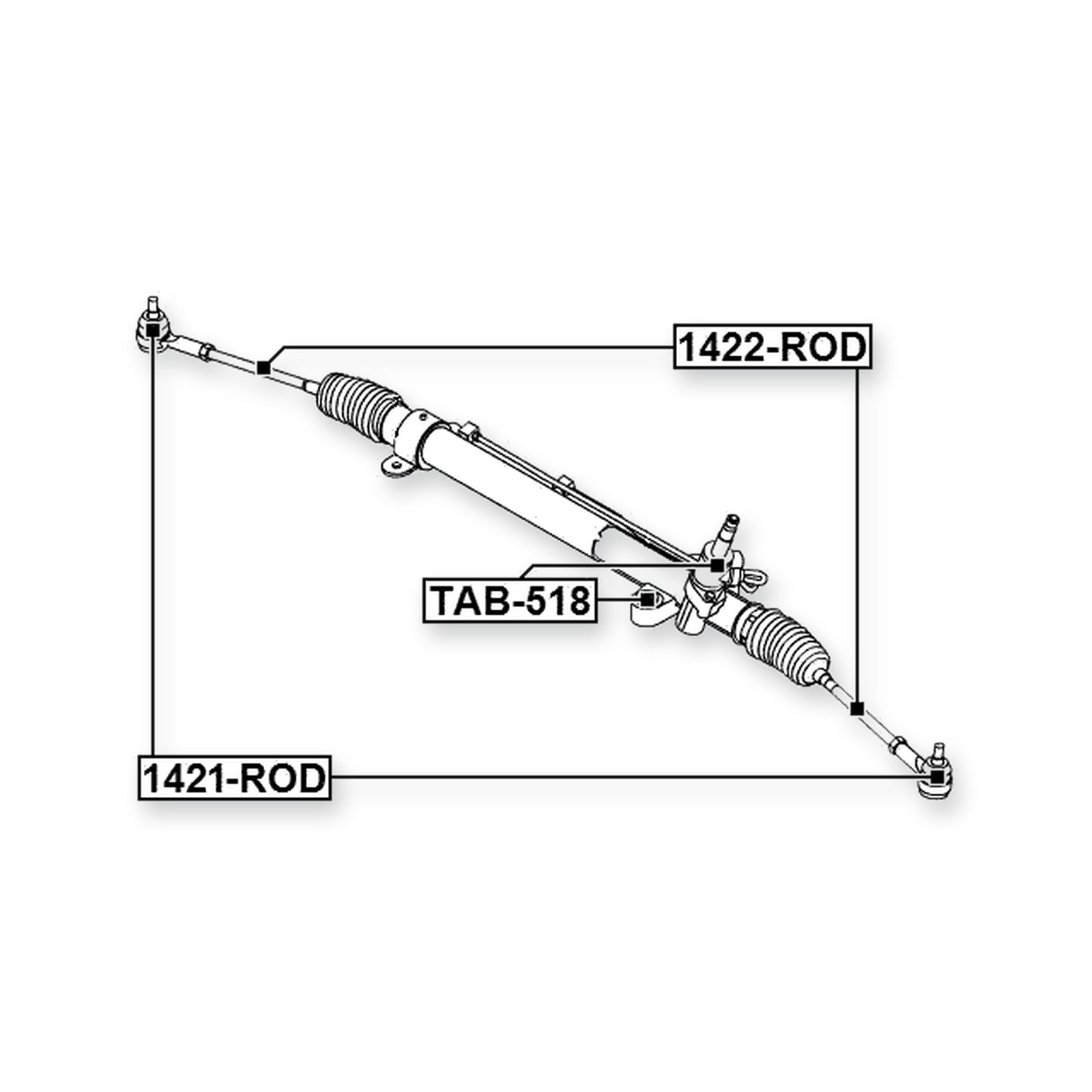 SsangYong Rodius/Stavic Front Steering Tie Rod End