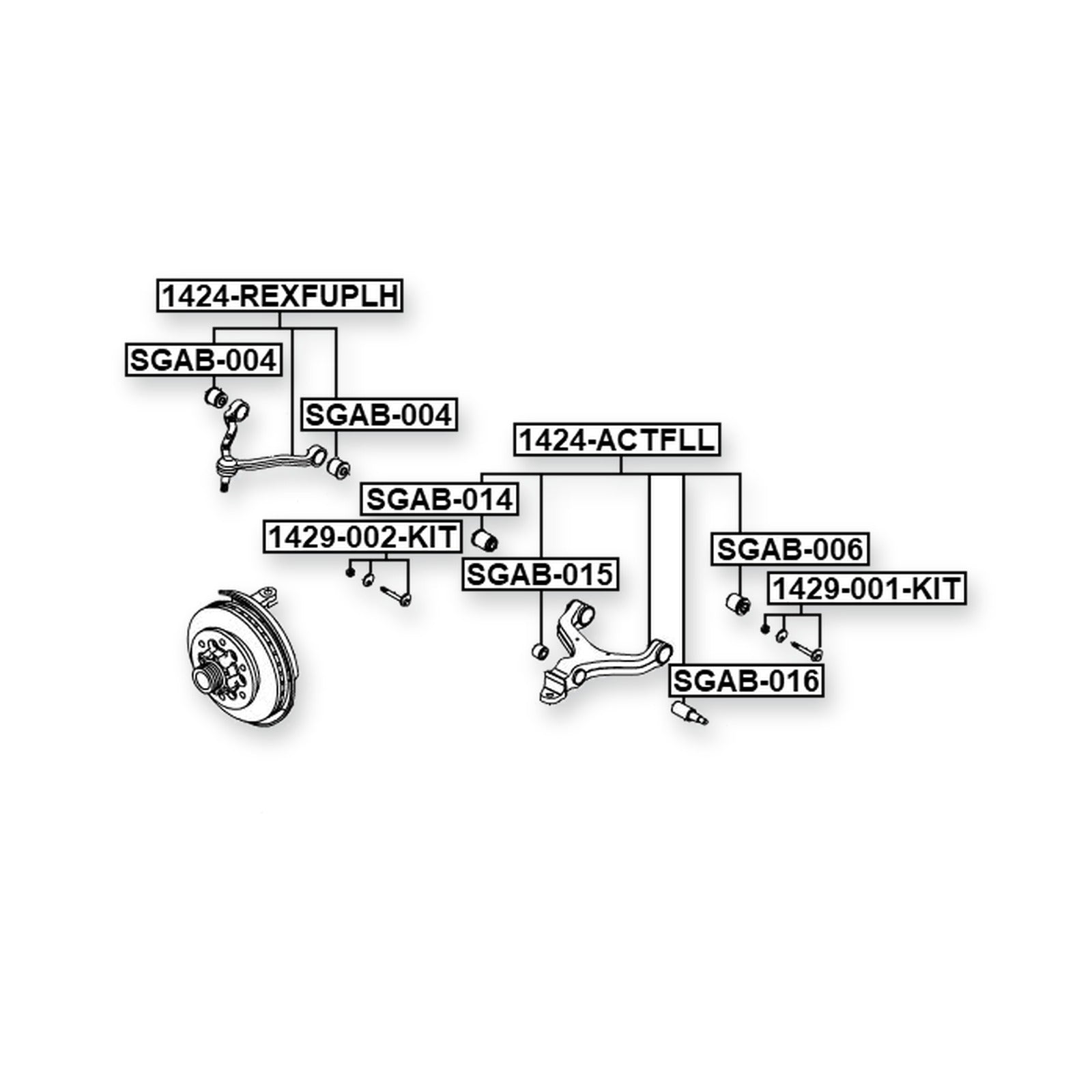 SsangYong Actyon Front Left Control Arm