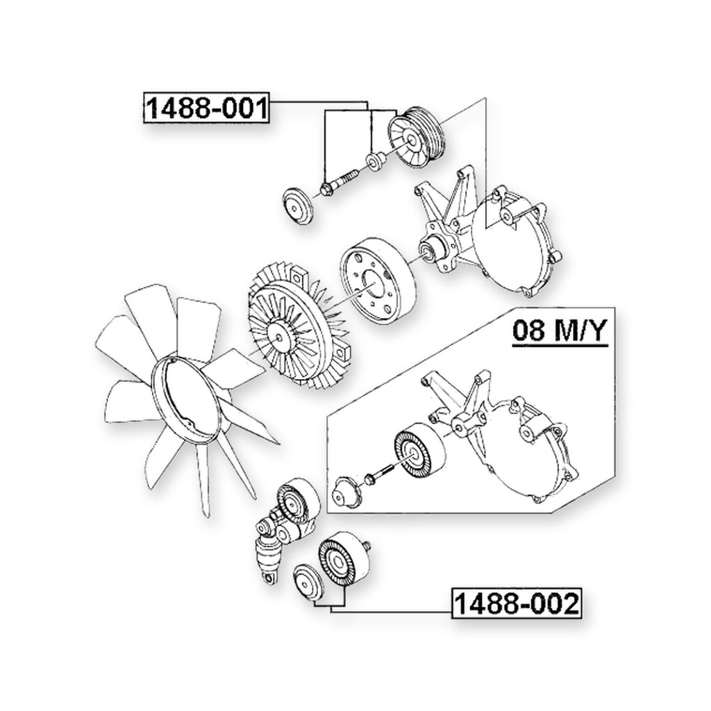 SsangYong Actyon Pulley Idler