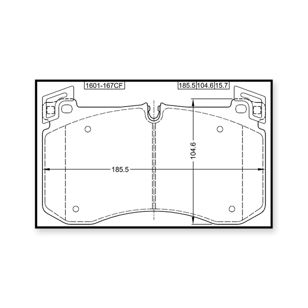 Mercedes-Benz Amg G63 Ece Front Pad Kit, Disc Brake (Ceramic) Сeramic