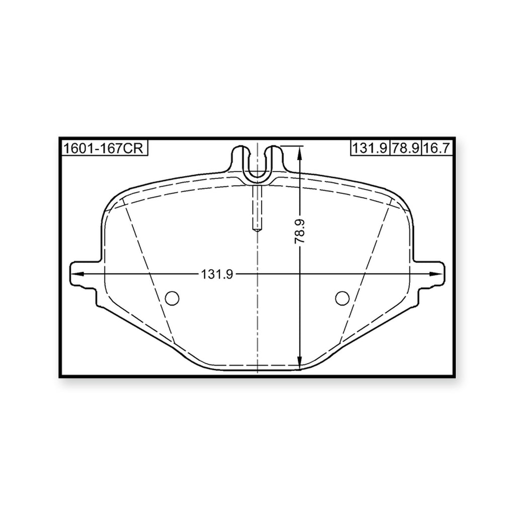 Mercedes-Benz Amg G63 Ece Rear Pad Kit, Disc Brake (Ceramic) Ceramic