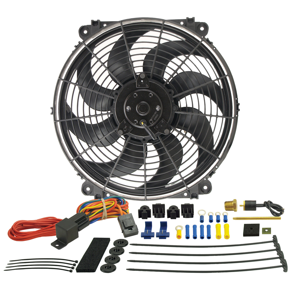 Derale 14" Tornado Reversible 1350Cfm Electric Fan with 180⁰F Thermostat