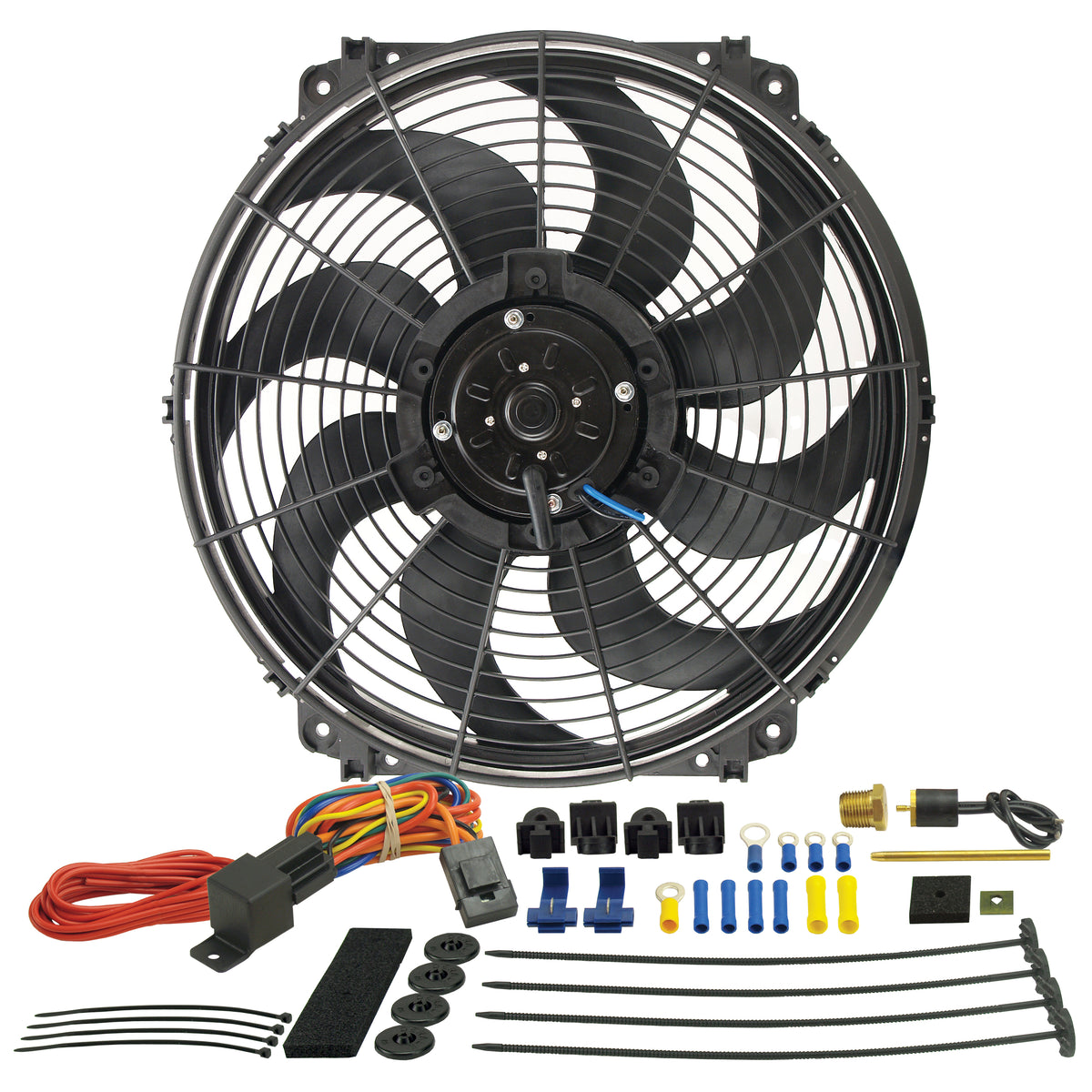 Derale 16" Tornado Reversible 2175Cfm Electric Fan with 180⁰F Thermostat