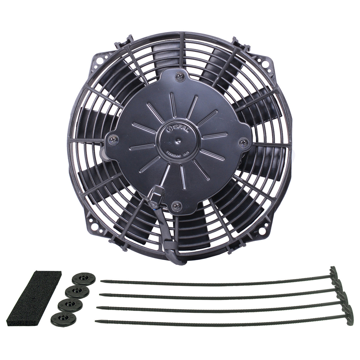Derale 8" High Output Straight Blade Fan 366Cfm IP68 Waterproof/Dustrproof
