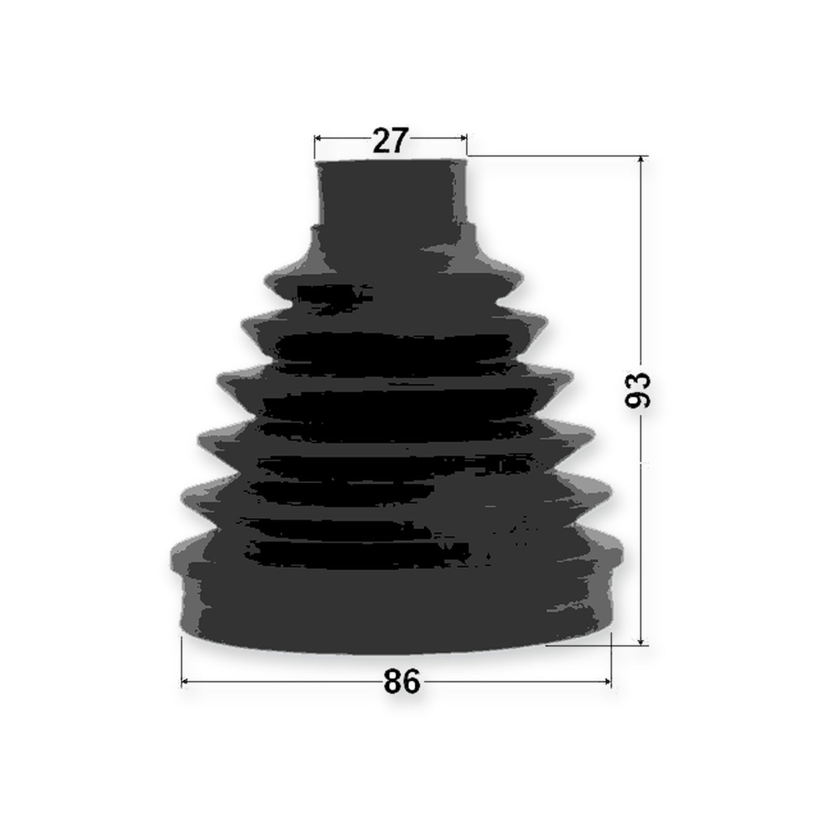 Mercedes-Benz Gl 320 Cdi/350 Bl Inner Boot CV Joint Kit Pvc 86X93X27