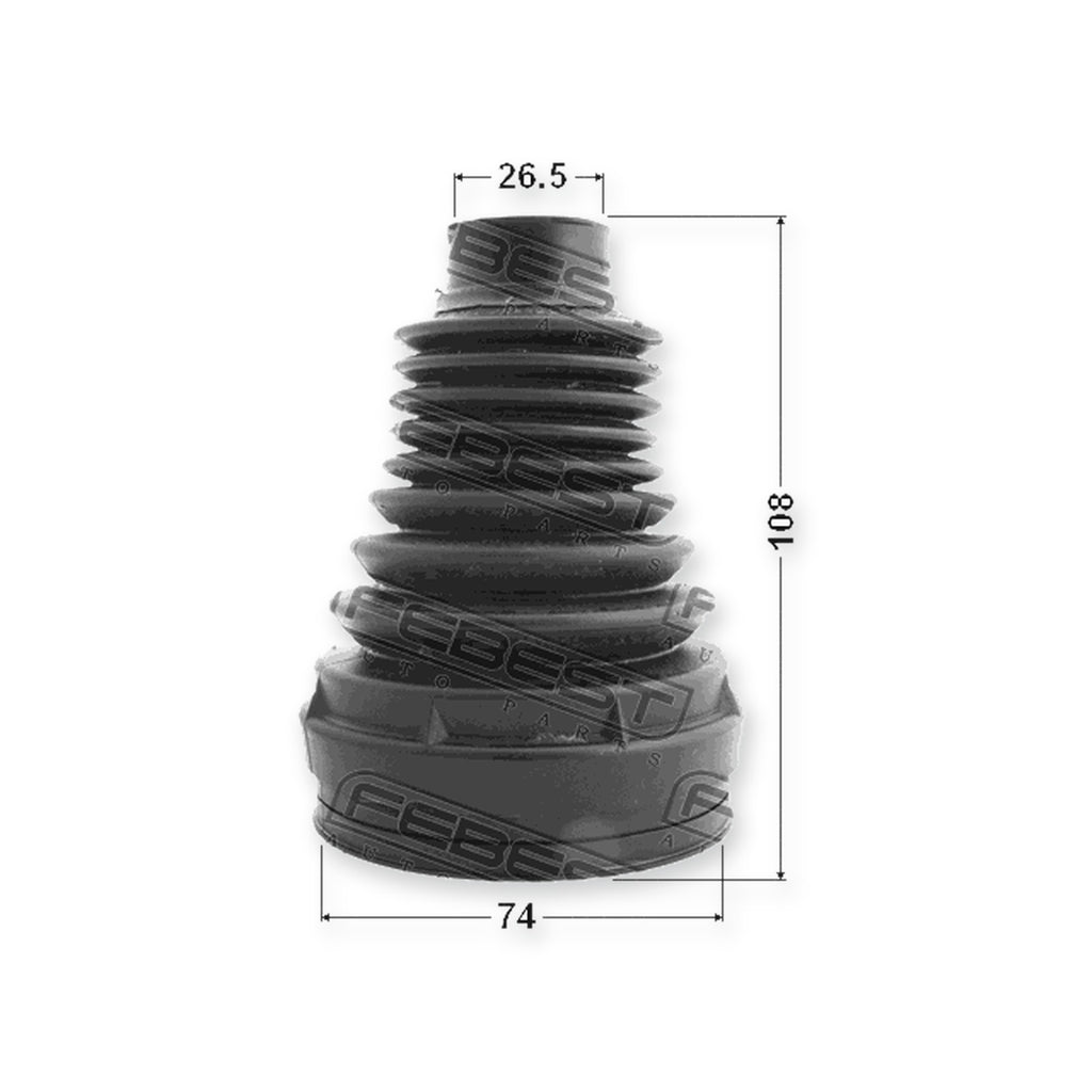 Mercedes-Benz S-Class Inner Boot CV Joint Kit Pvc 74X108X26.5 2002-2005