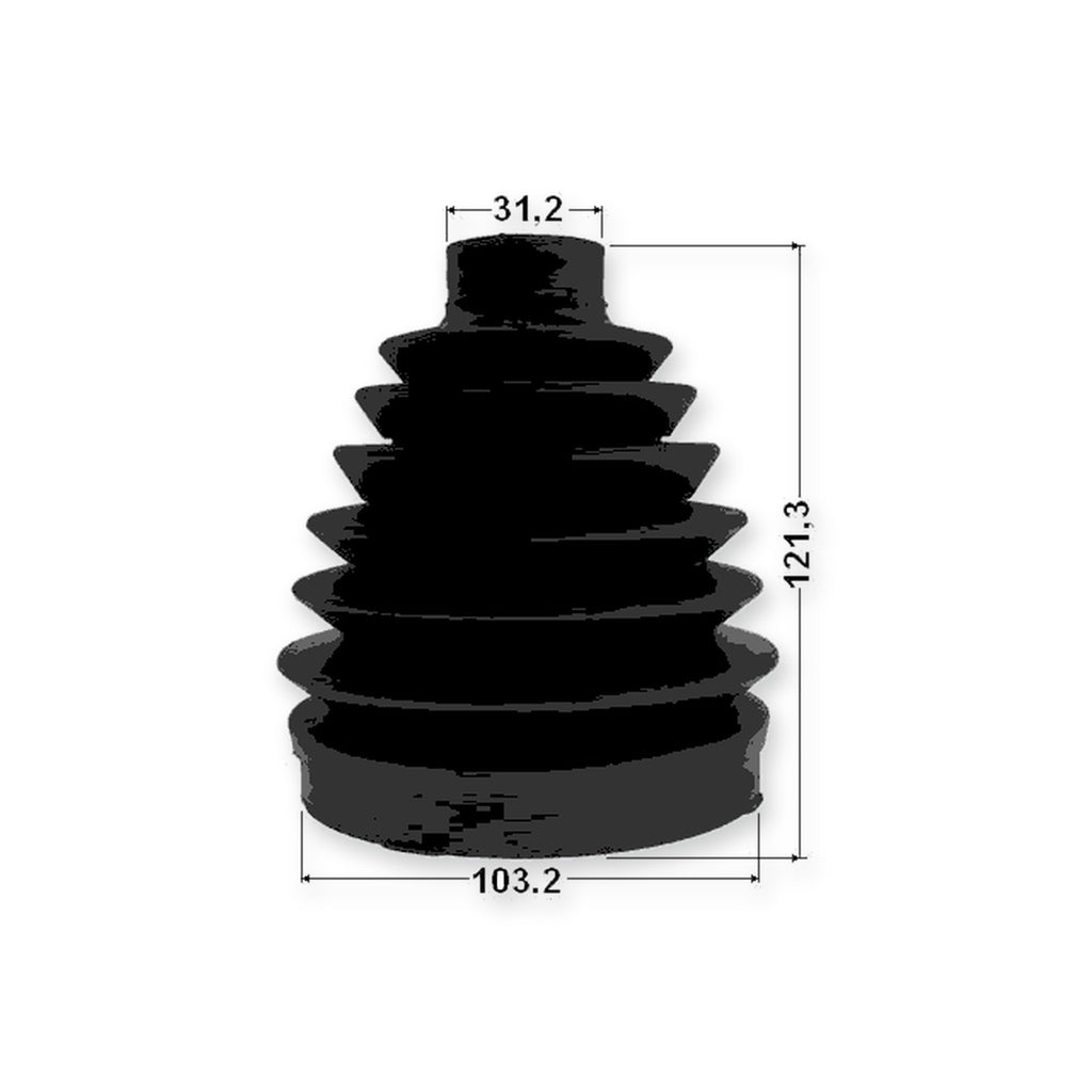 Mercedes-Benz Outer Boot CV Joint Kit Pvc 103.2X121.3X31.2 2006-2012
