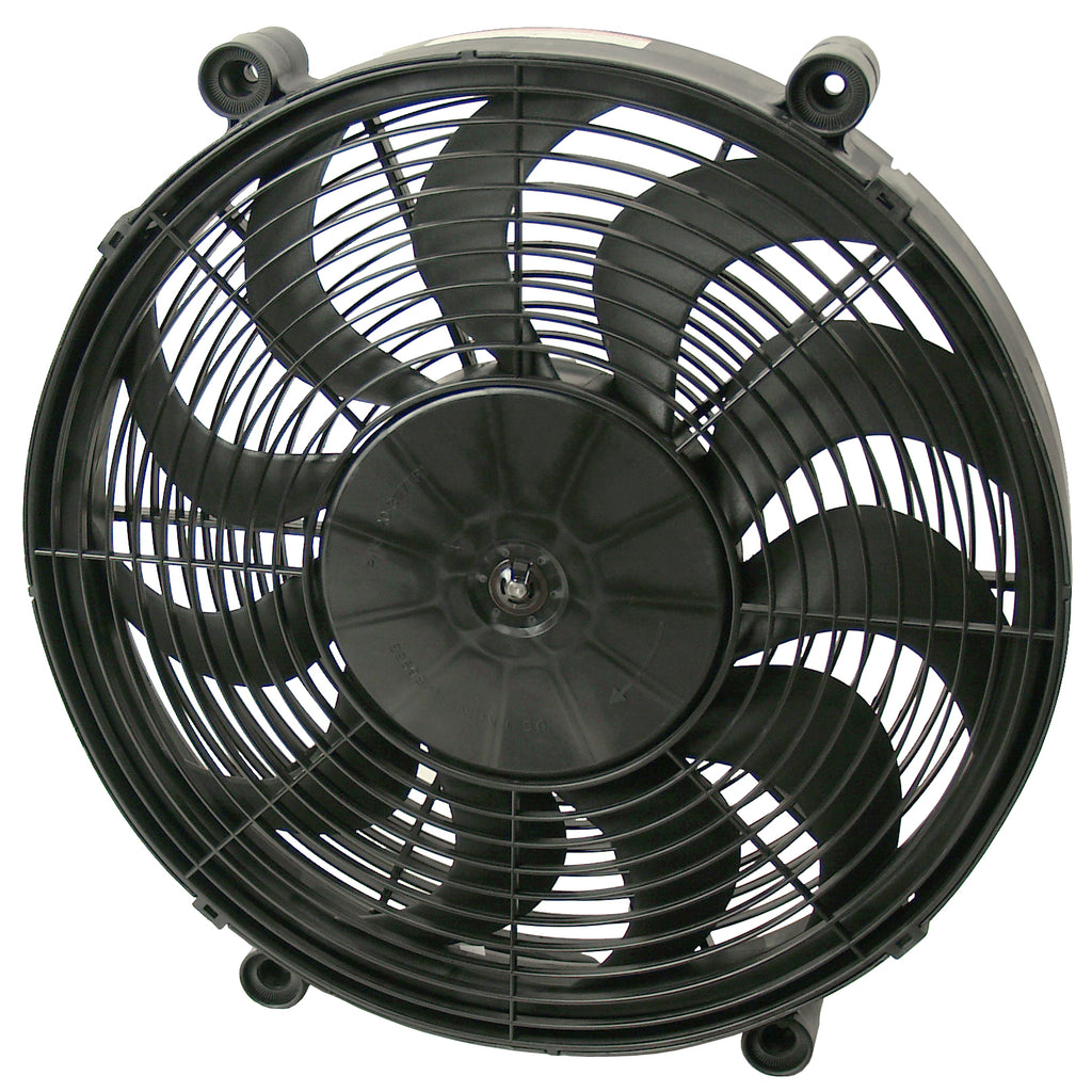 Derale 17" High Output Single Radiator Pusher/Puller 2 Speed Fan 2400Cfm