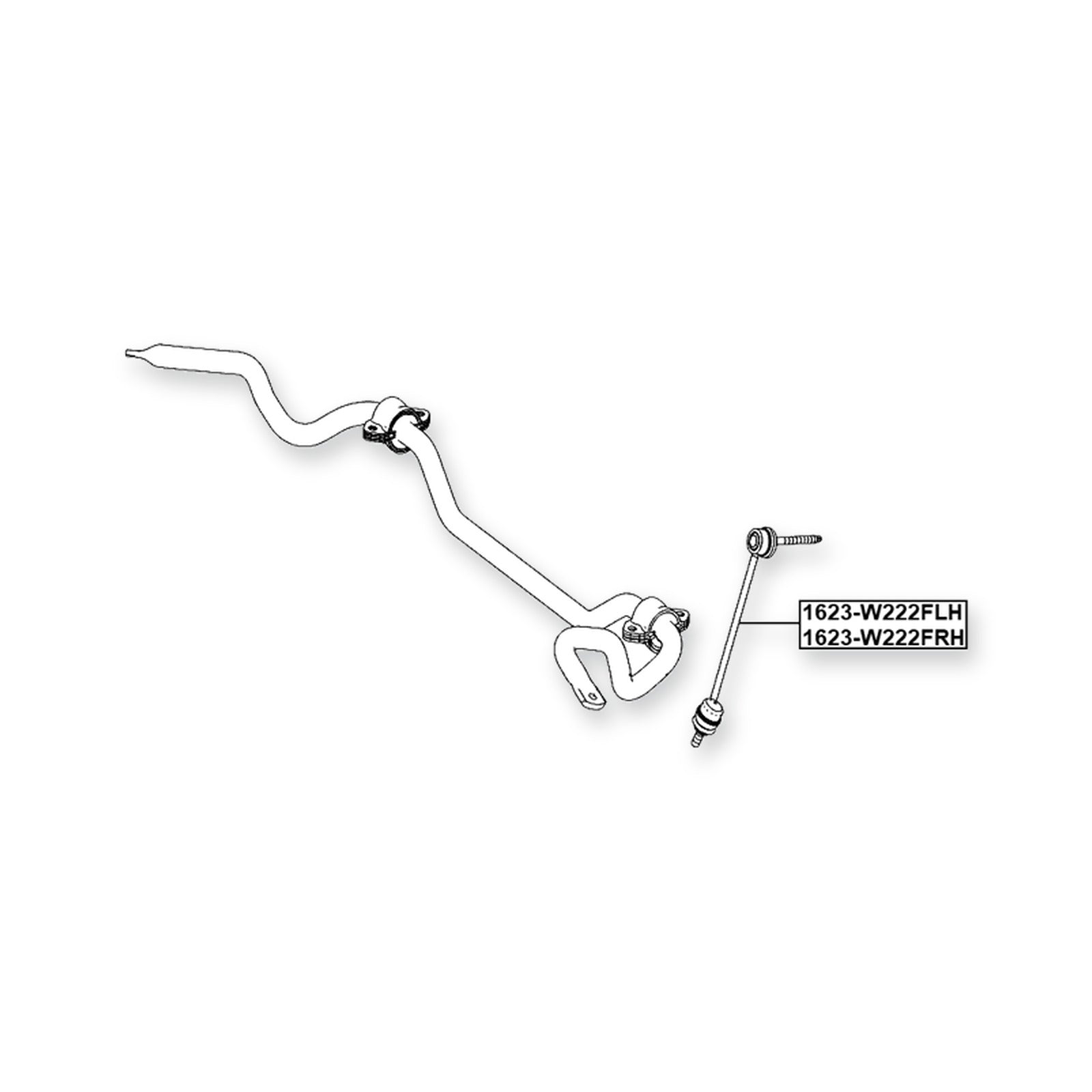 Mercedes-Benz S 400/S Front Right Sway Bar Link 2013-on
