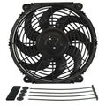 Derale 12" Tornado Electric Reversible Puller Fan with Mount Kit 880Cfm