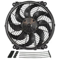 Derale 14" Tornado Electric Reversible Puller Fan with Mount Kit 1350Cfm